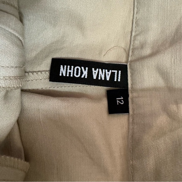 ILANA KOHN Beige High Waisted HUXIE PANTS in TOAST - Picture 8 of 9